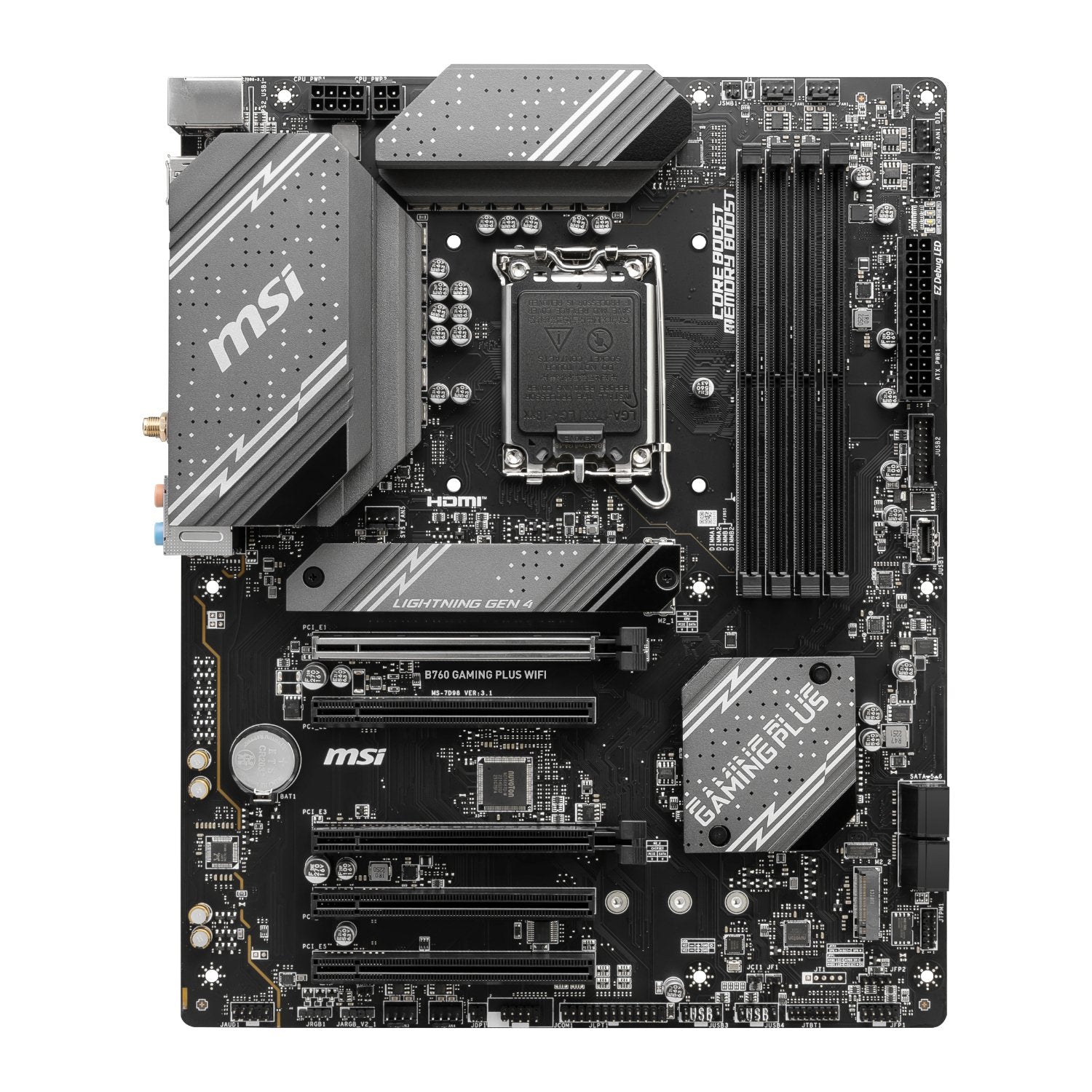 MSI B760M GAMING PLUS WIFI DDR5 LGA1700 ATX Motherboard-1