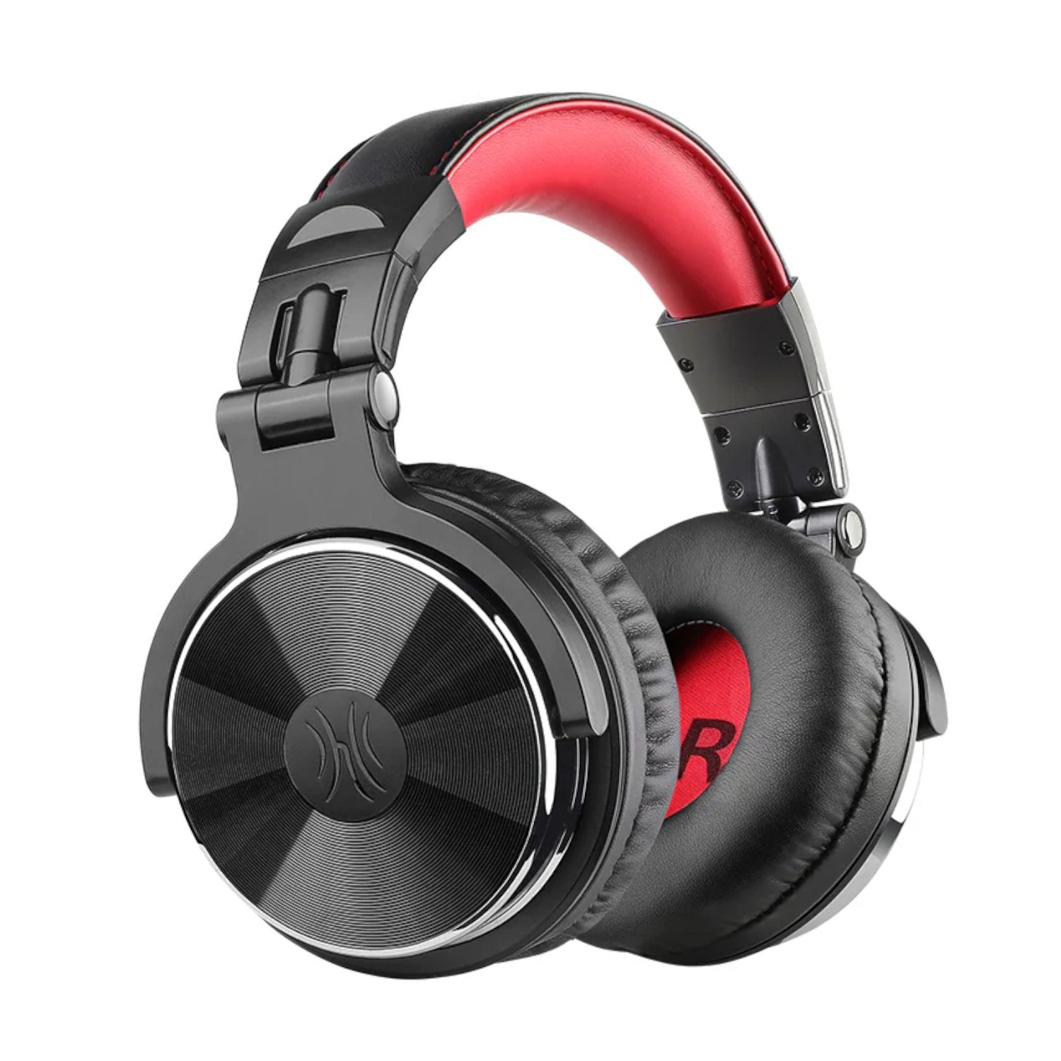 Oneodio Pro 10 Professional Wired Over Ear DJ and Studio Monitoring Headphones - Red/Black-0