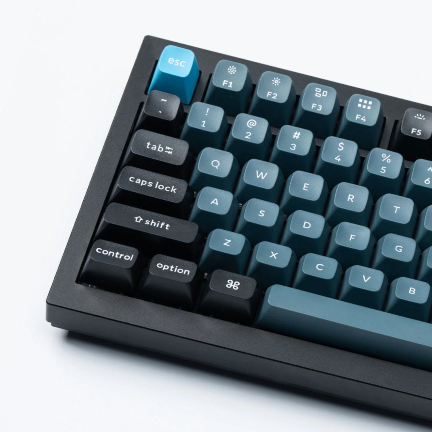 Keychron Double Shot KSA PBT Keycap Set - Dark Grey/Grey/Blue-2