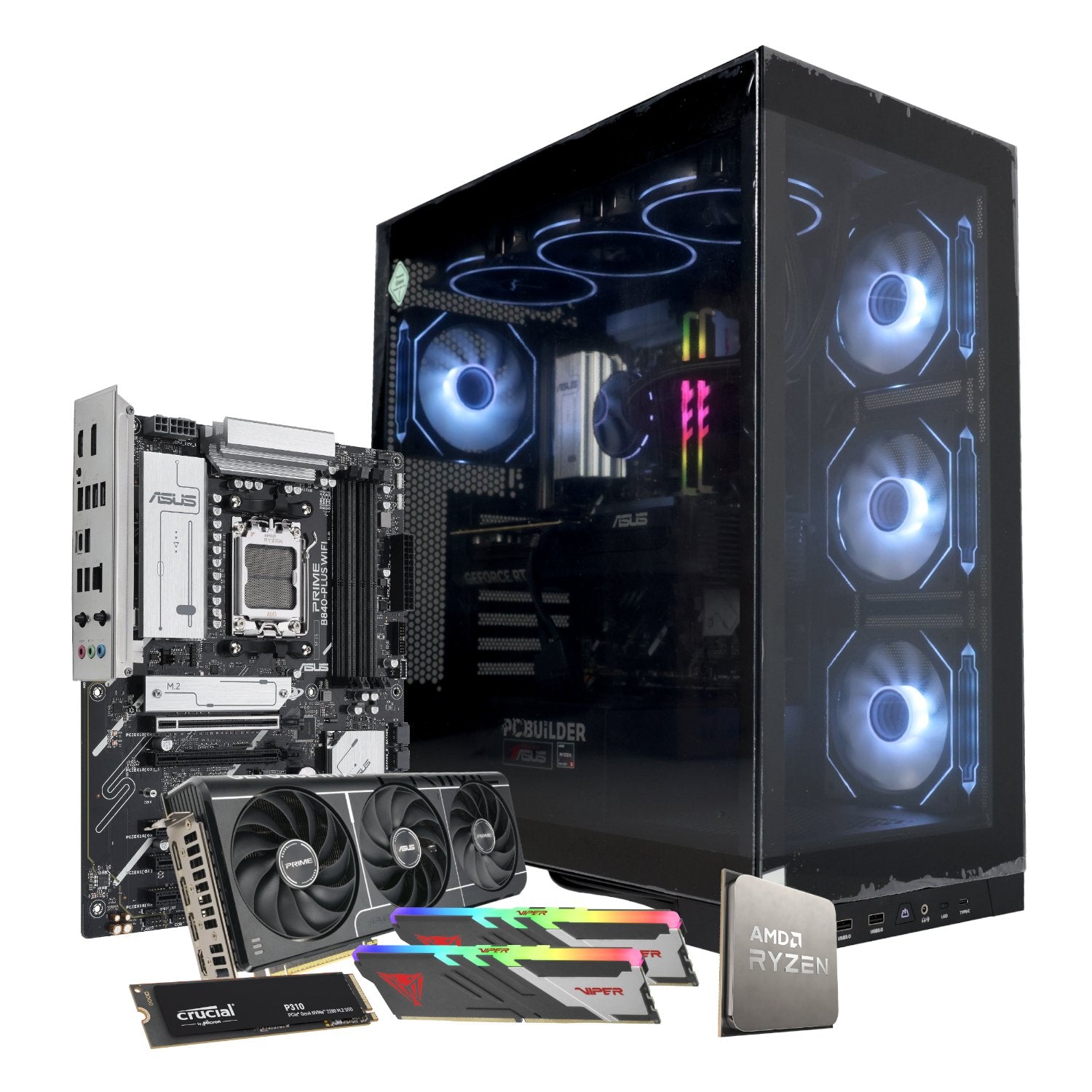 PCBuilder Ryzen 5 7600 MAVERICK Windows 11 Gaming PC-18