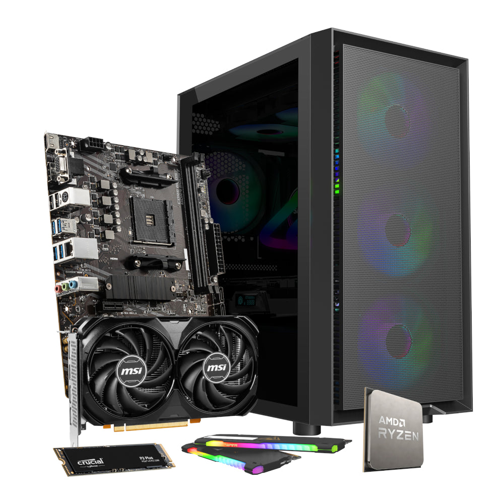PCBuilder AMD Ryzen 5 5500 SCOUT Windows 11 Gaming PC-12