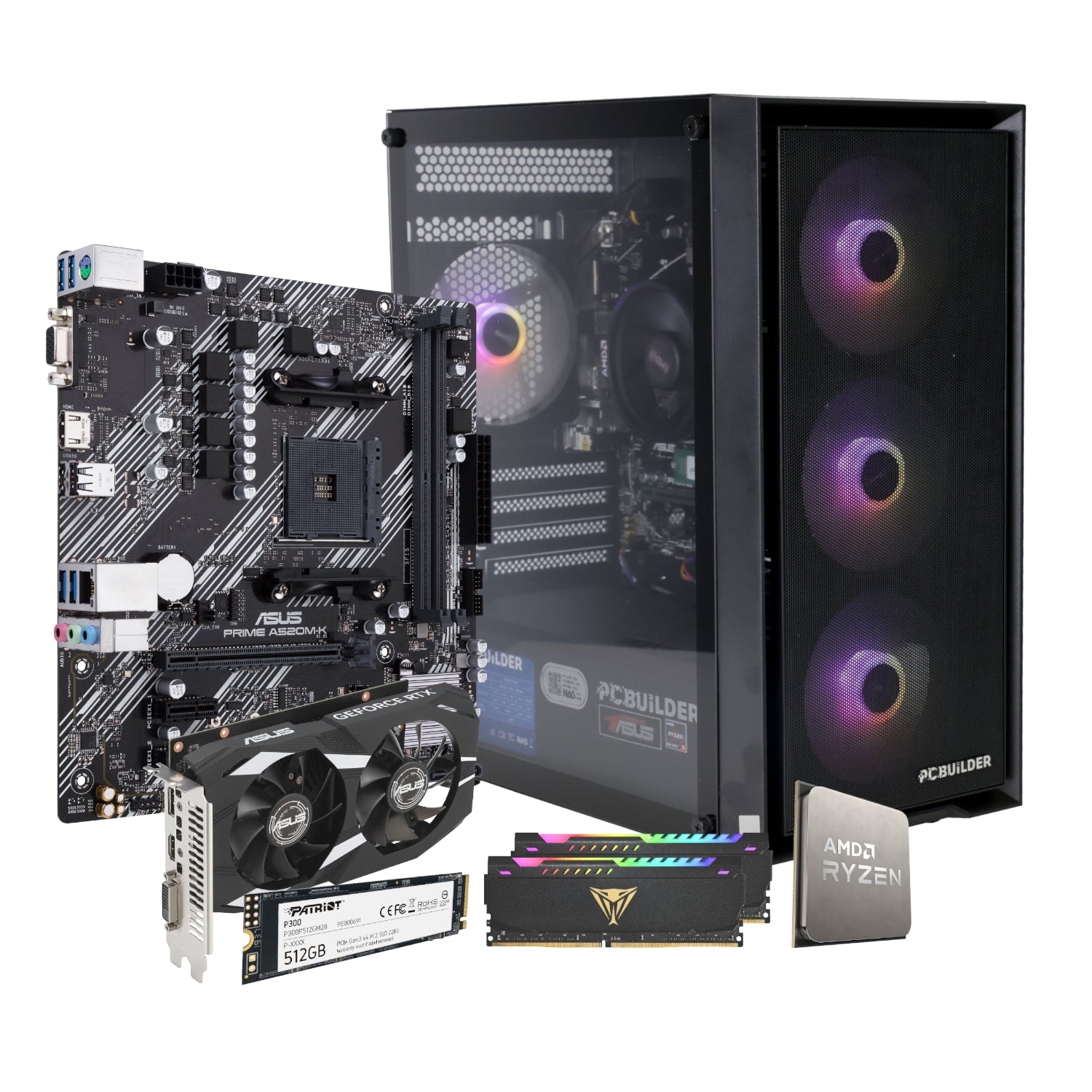 PCBuilder Ryzen 5 5500 STALKER Windows 11 Gaming PC-16
