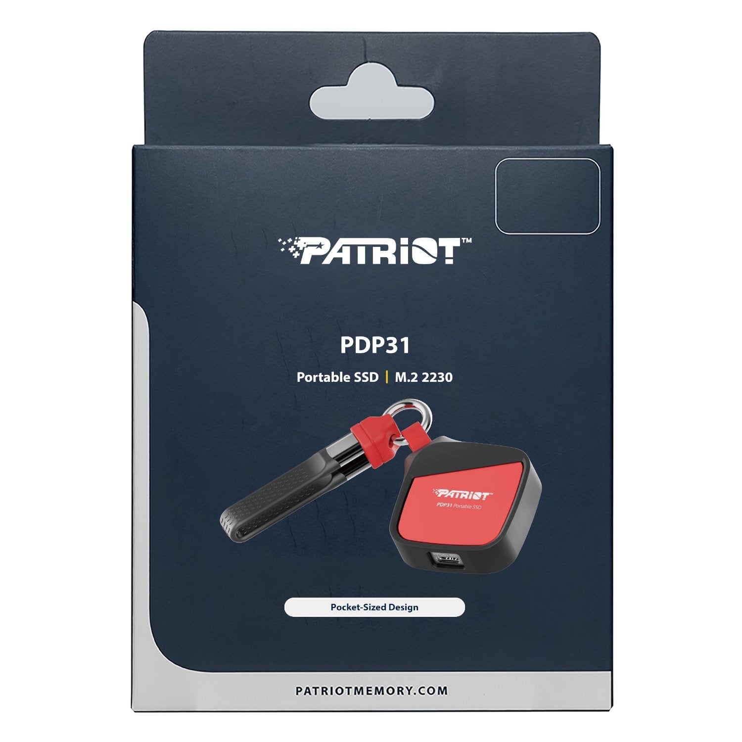 Patriot PDP31 500GB Type-C Portable SSD - Red / Black-4