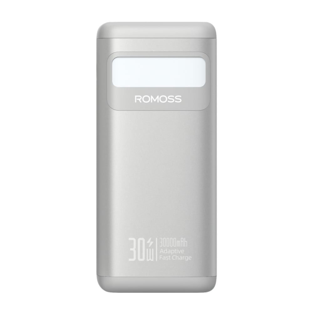 Romoss PMT30 30000mAh 30W Fast Charge Power Bank – Silver-0