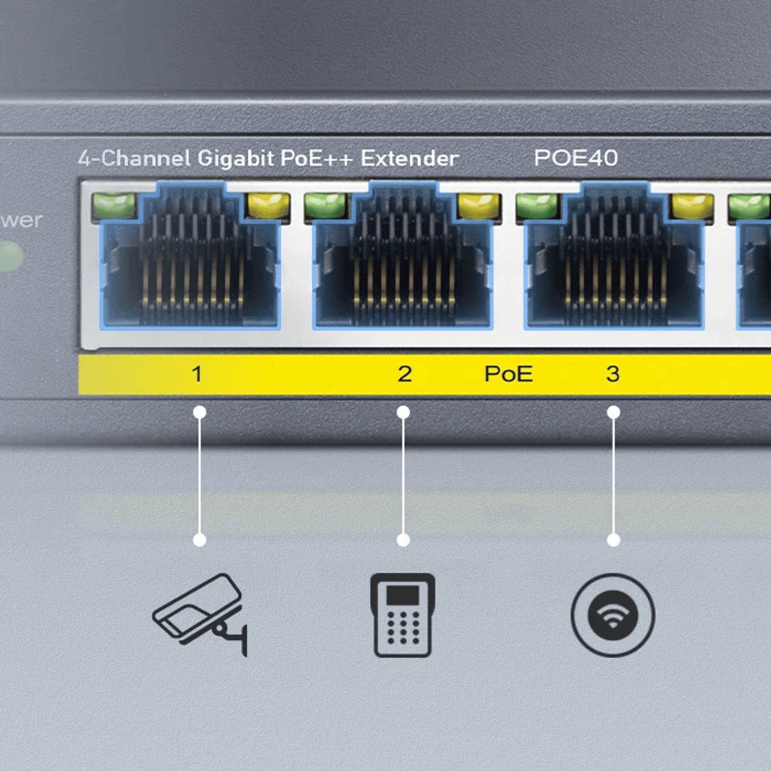 Cudy 4 Port Gigabit PoE 1x PoE Input 60W Switch-4