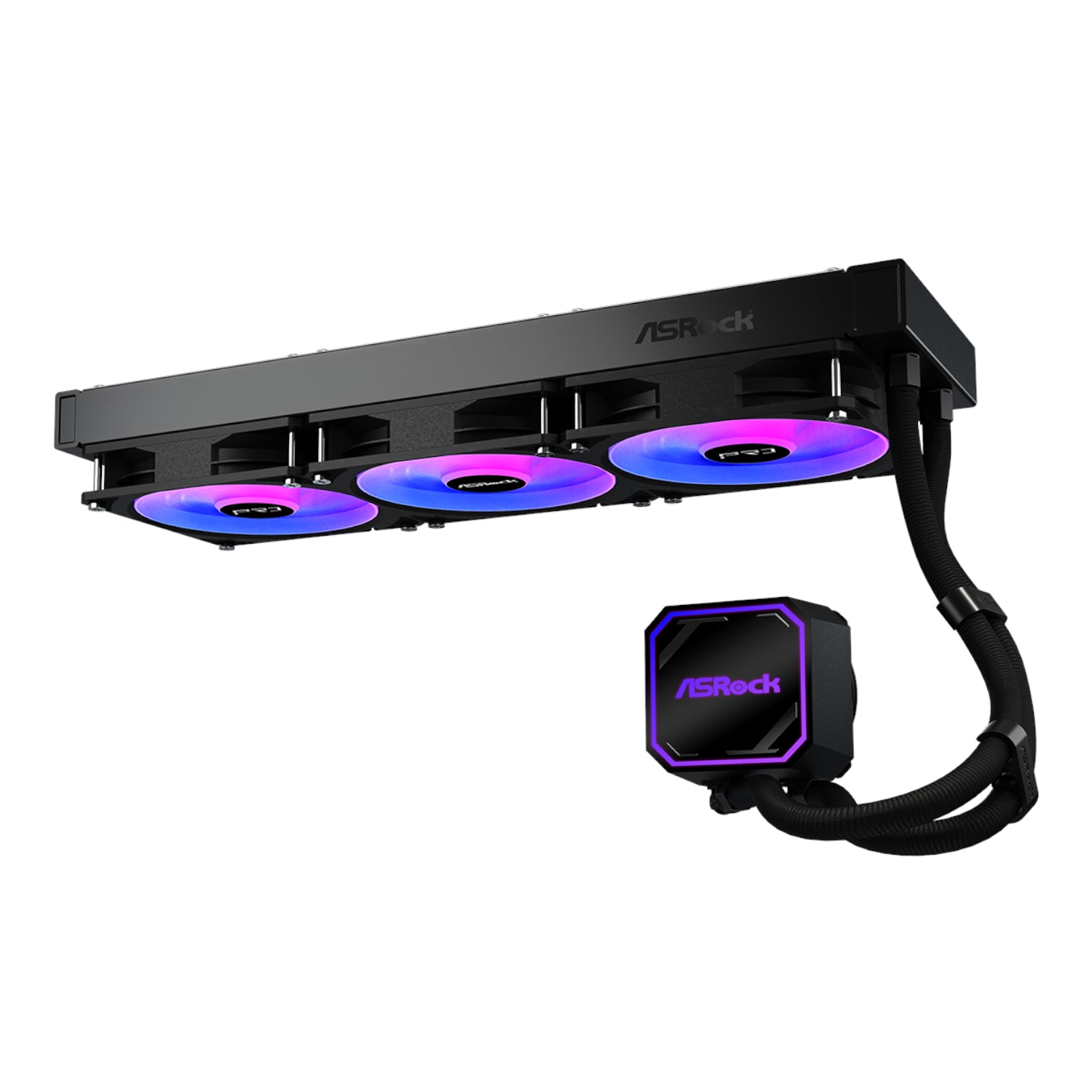 ASRock PRO 360 ARGB All-in-one Liquid CPU Cooler - Black-2