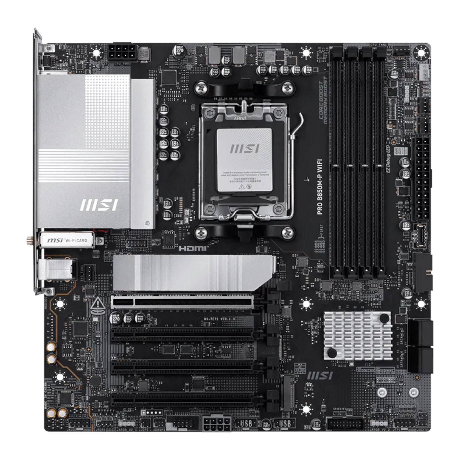MSI PRO B850M-P WIFI AM5 mATX Motherboard-1