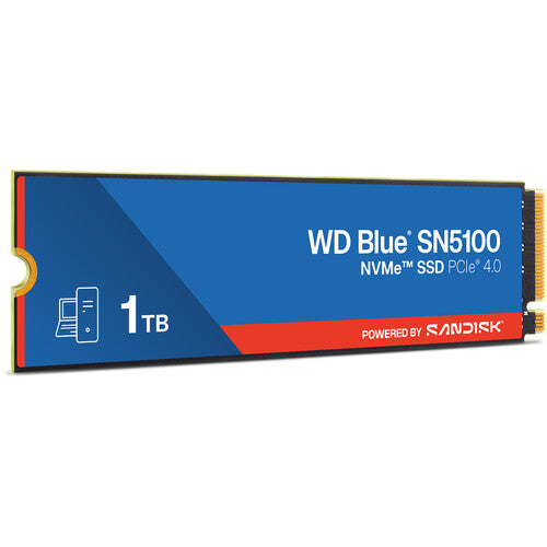 WD Blue 1TB NVMe SSD - Read Speed up to 7100 MB/s Write Speed to up 6700 MB/s PCIe 4.0 x4 nCache 4.0 600TBW-0