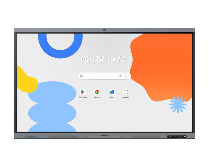 SAMSUNG 86" Android Interactive Display Android 14 EDLA Certified Resolution: 3840 x 2160 UHD 400nit Brightness Build in Speakers HDMI out 40 PTS touch Wi-Fi & BT Built-in Camera 7 YEAR ONSITE WARRANTY-0