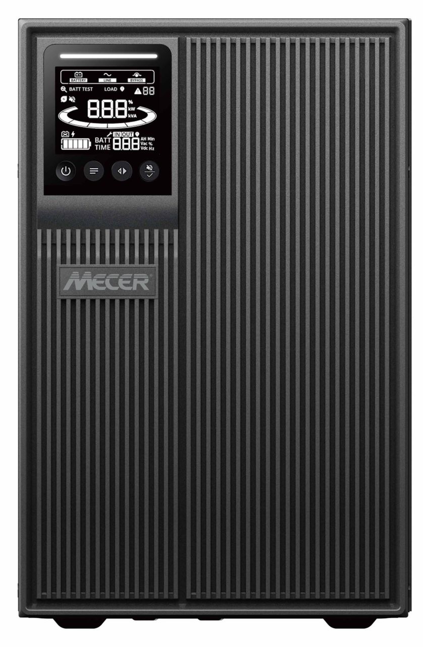 MECER INNOVA Basic G2 3KVA ON-LINE TOWER UPS PF 0.9/ Internal Battery 6 x 12V/9Ah + NMC Network Card. - Battery Warranty 6 Months-0
