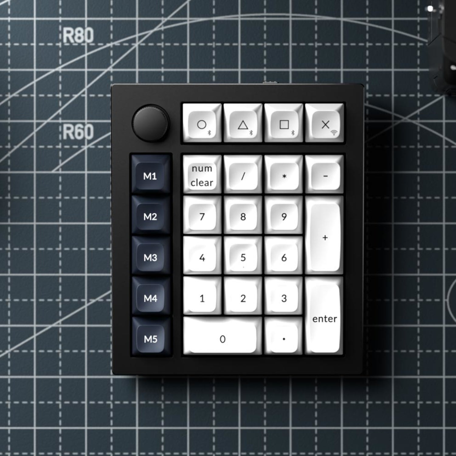 Keychron Q0 Max QMK Gateron Jupiter Banana RGB Wireless Custom Number Pad Shell White-4