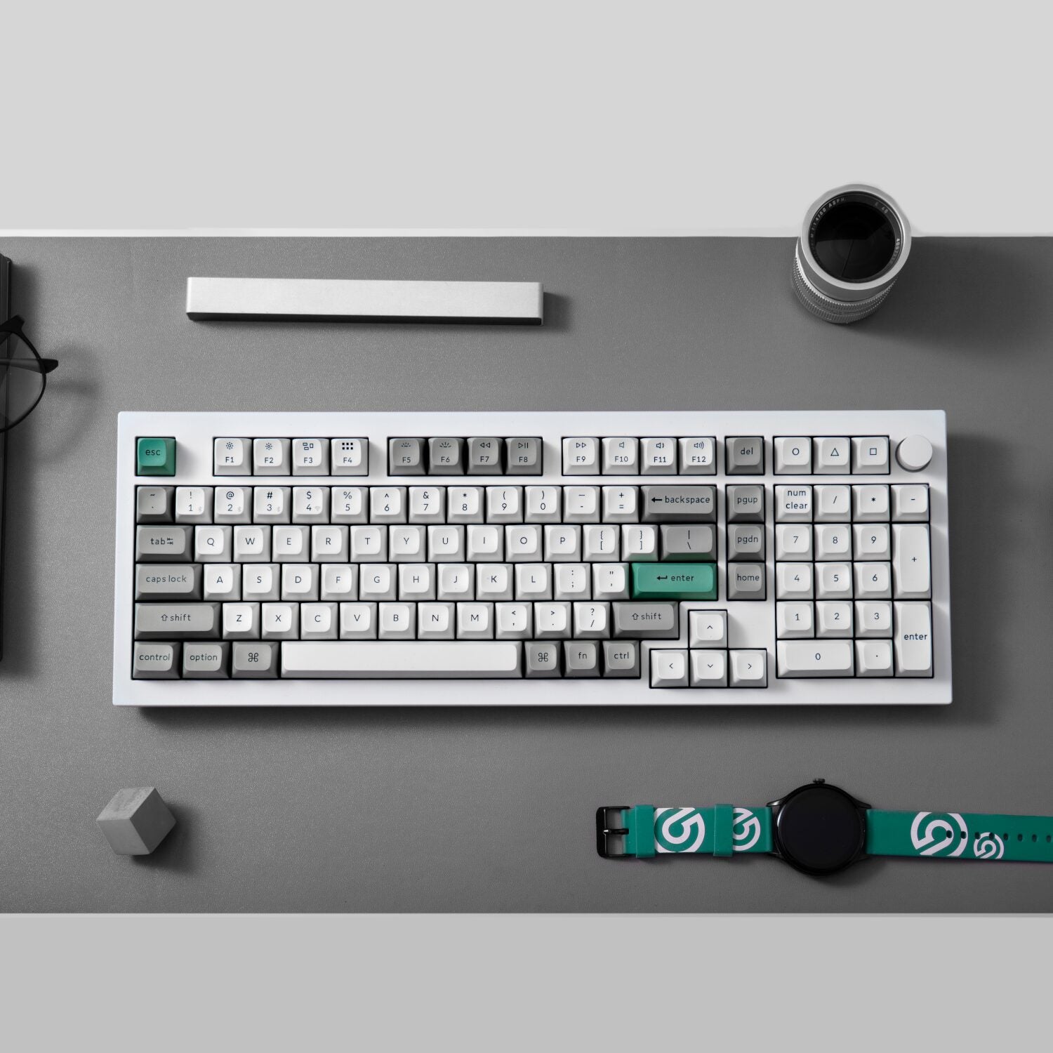 Keychron Q5M-M1 QMK/VIA Wireless Custom Keyboard - Shell White-4