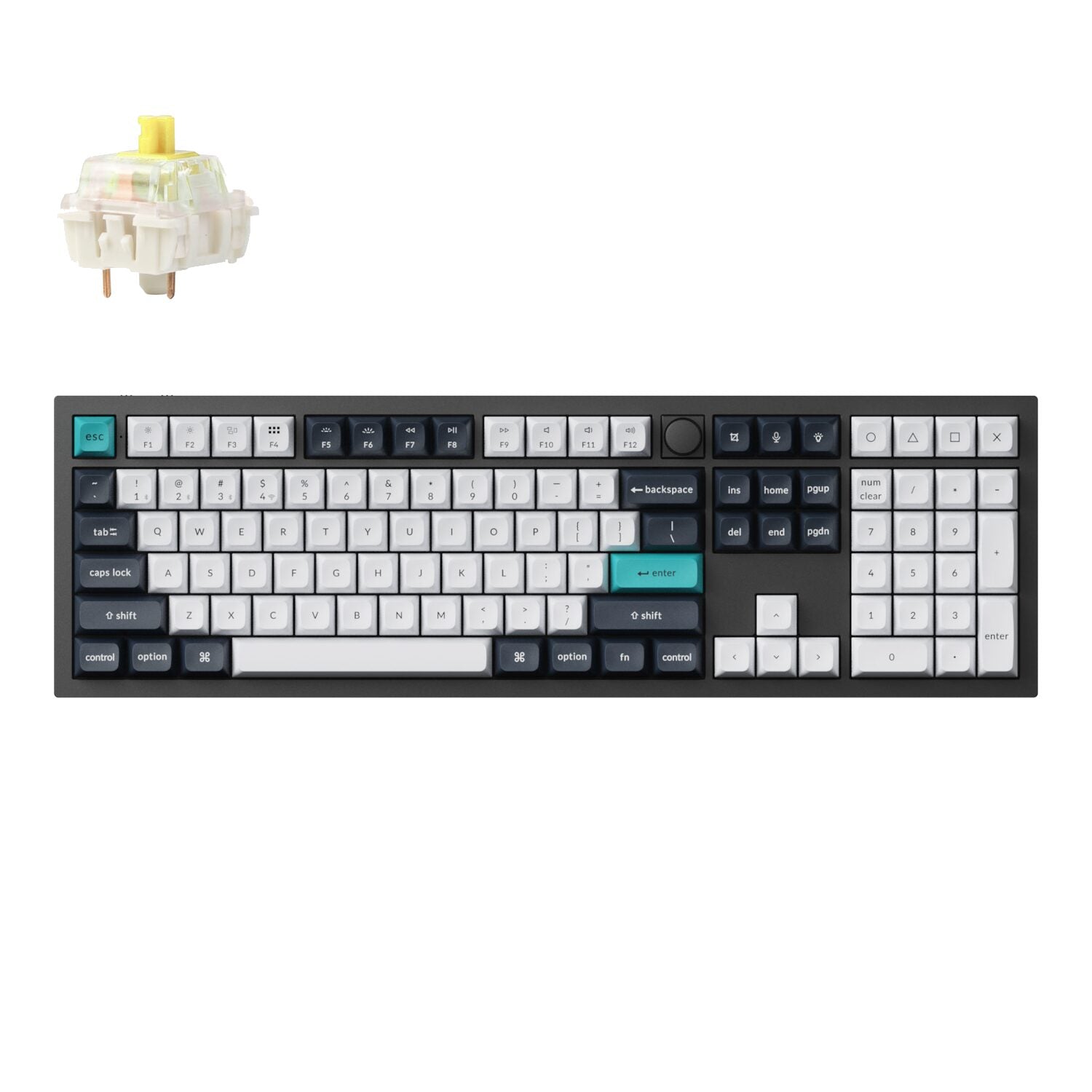 Keychron Q6 Max QMK/VIA Wireless Mechanical Keyboard (Full-Size, Gateron Jupiter Banana)-0