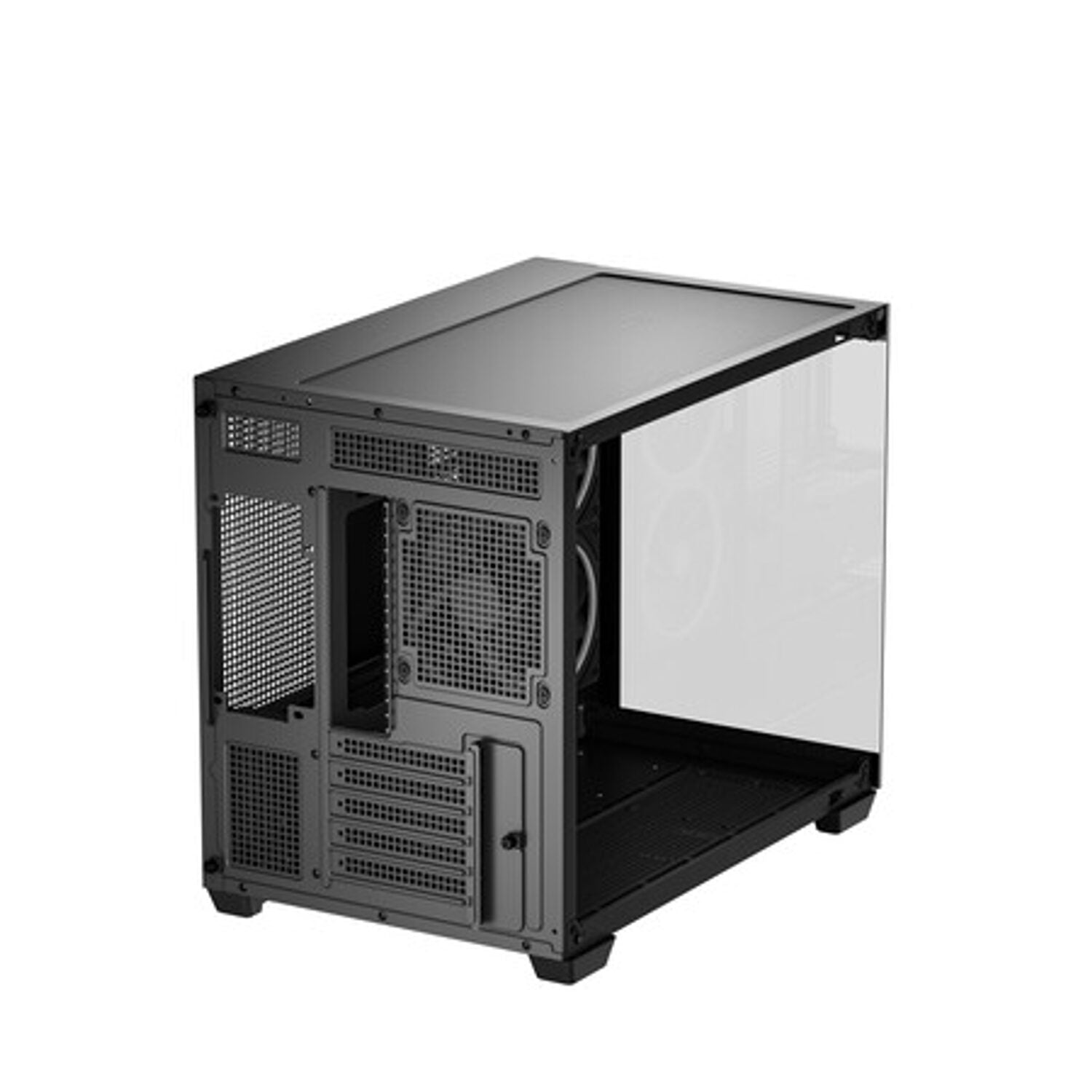Deepcool CG330 3F Panoramic Dual-Chamber Micro-ATX Gaming Chassis - Black-8