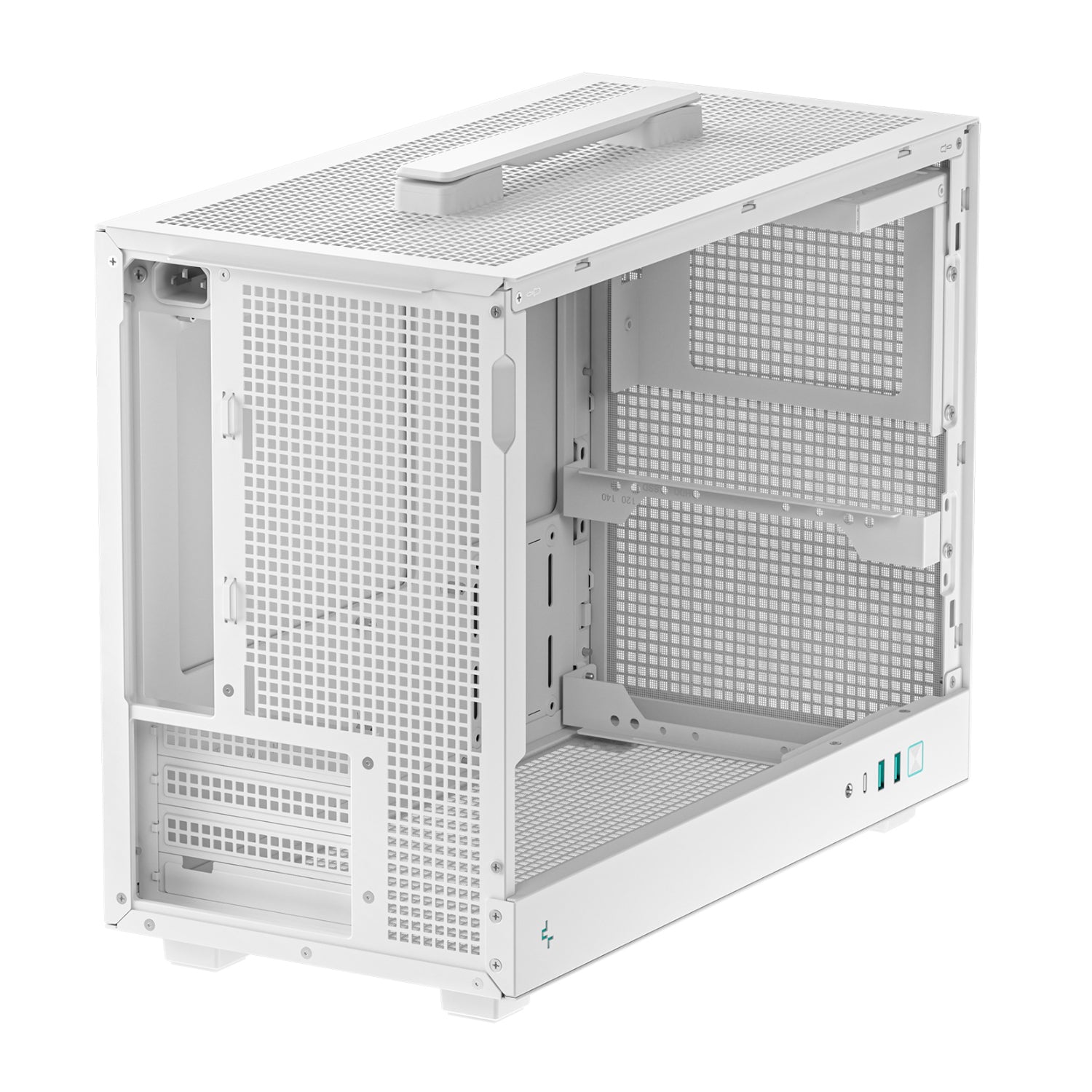 DeepCool CH160 PLUS Micro-ATX Chassis - White-4