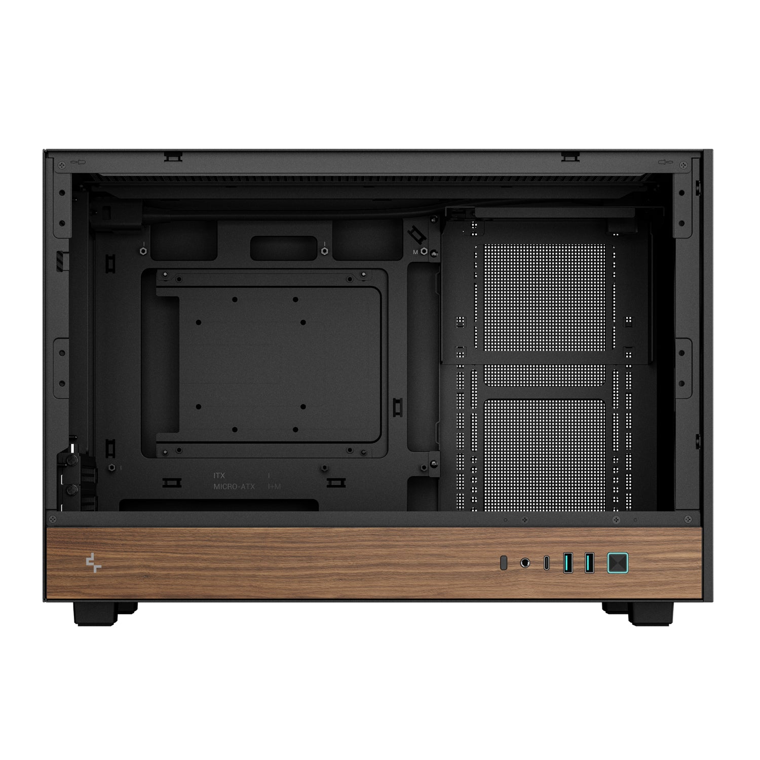 DeepCool CH260 Wood mATX Gaming Chassis - Black-5
