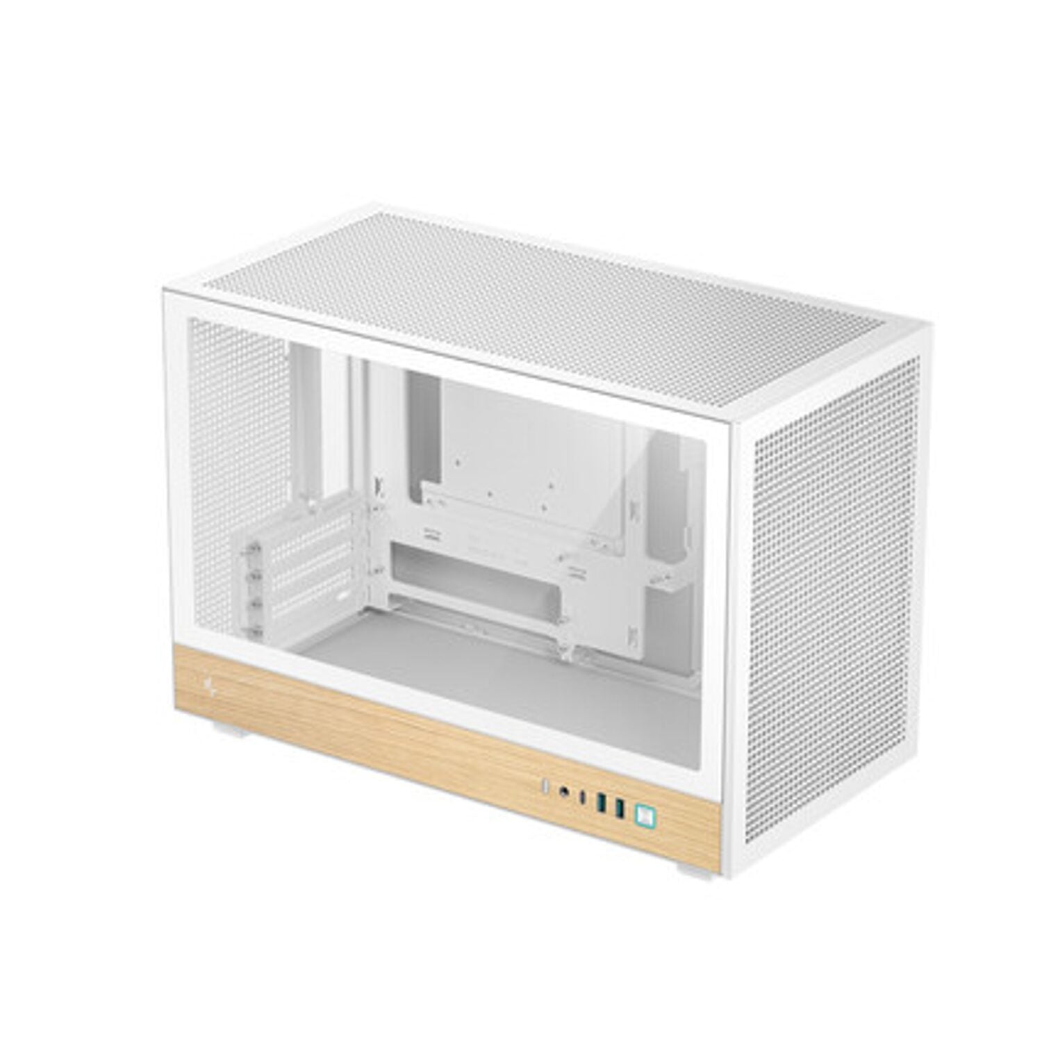 DeepCool CH260 Wood mATX Gaming Chassis White-2