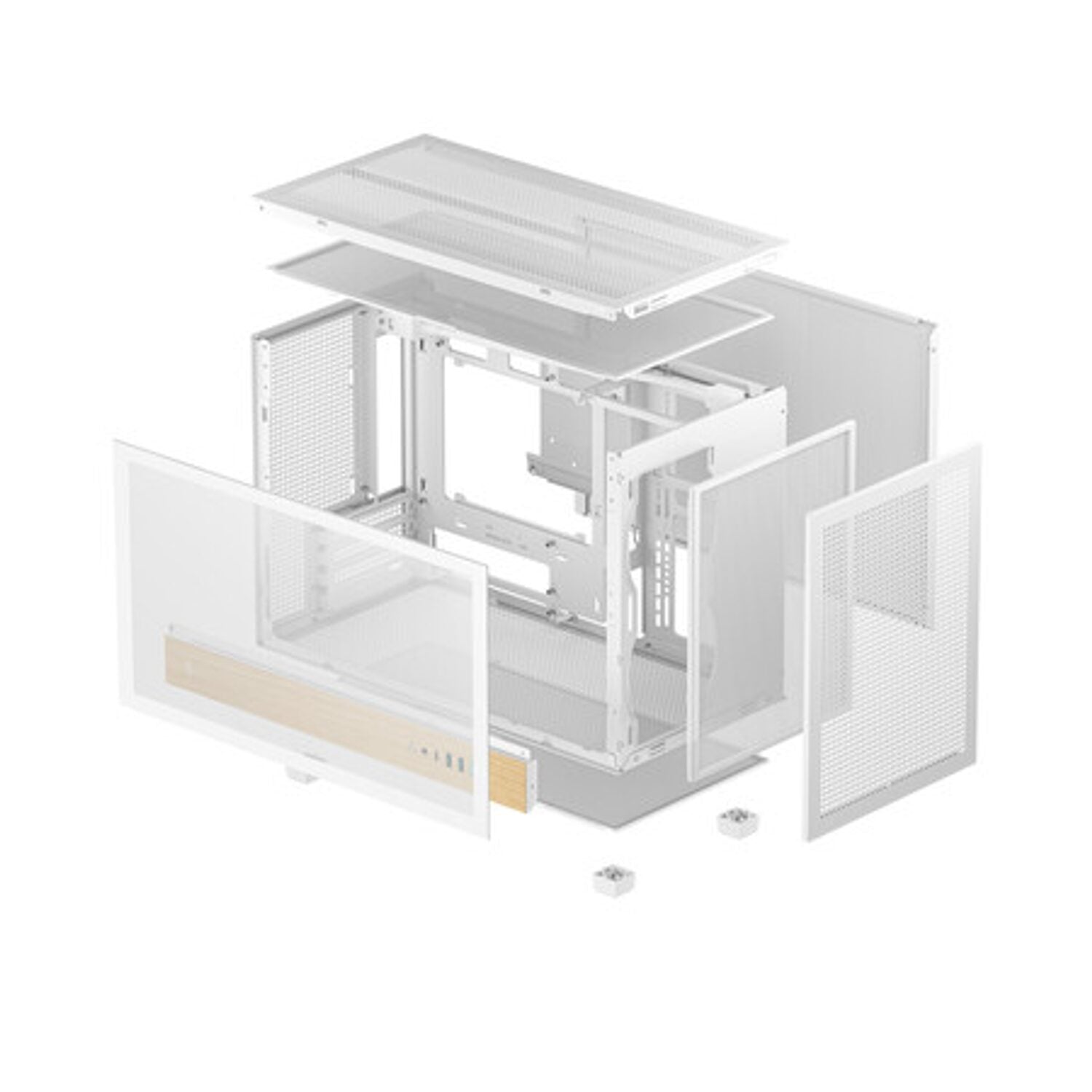 DeepCool CH260 Wood mATX Gaming Chassis White-5