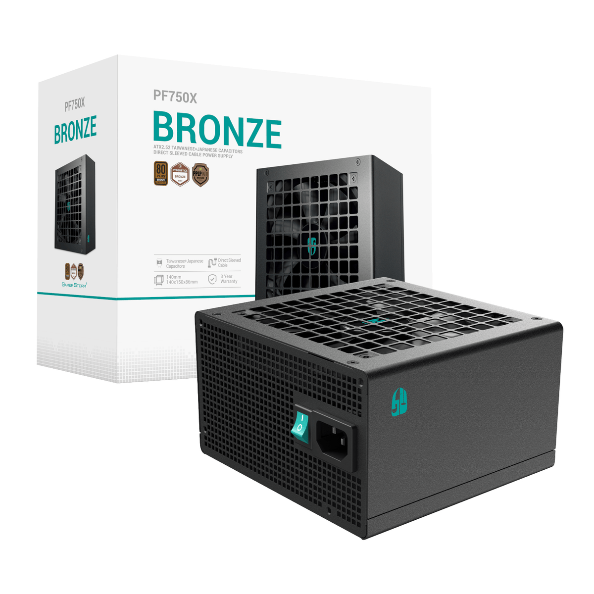 DeepCool PF750-X 750W 80 PLUS Bronze Non-Modular Power Supply-0