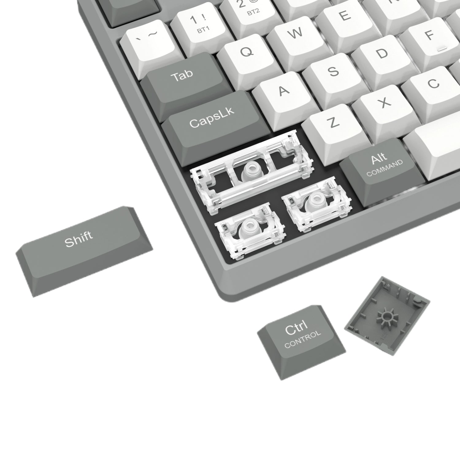 Redragon BK-7485 Wireless Office Keyboard - Grey-7