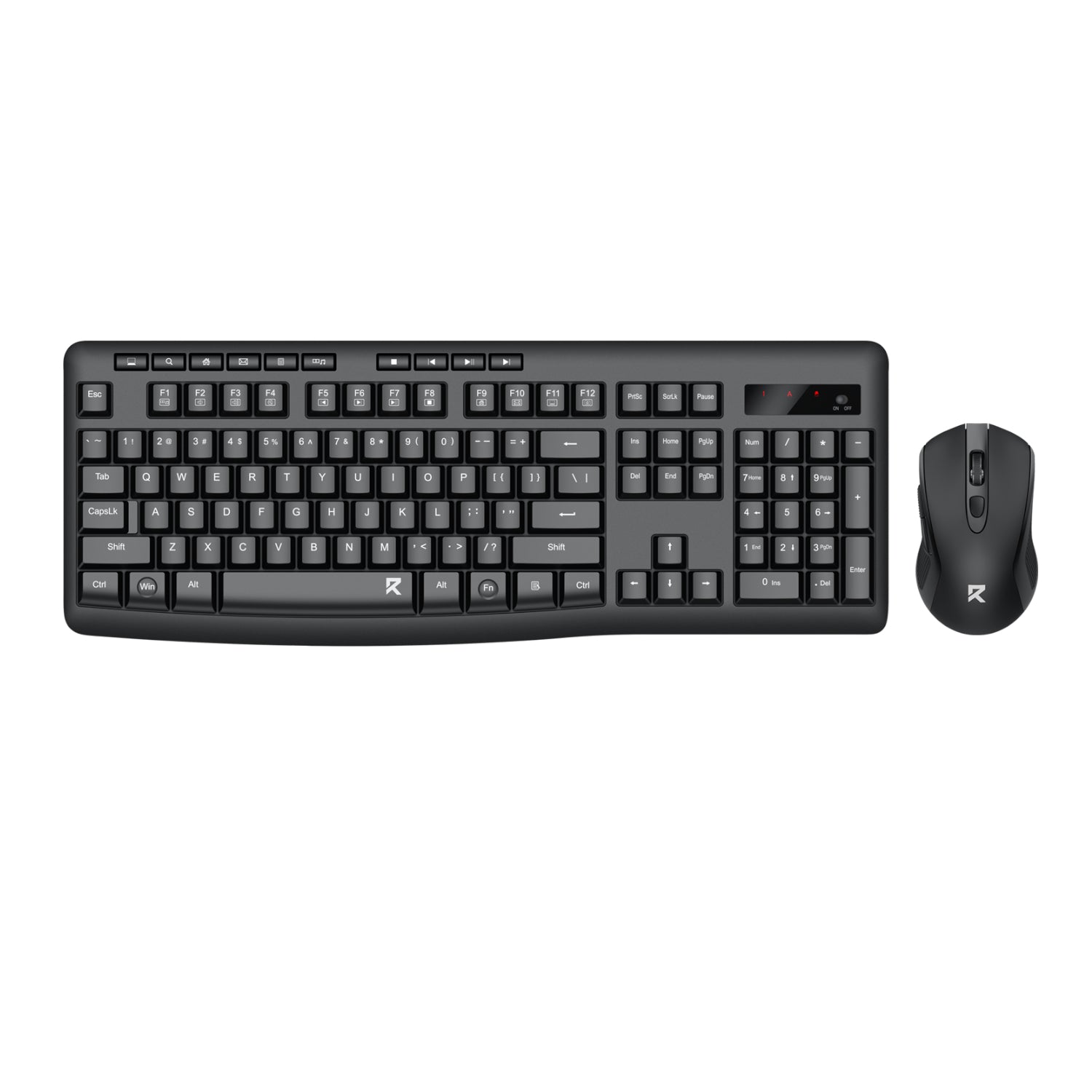 Redragon BS-7367-A Wireless Keyboard and Mouse Combo - Black-0