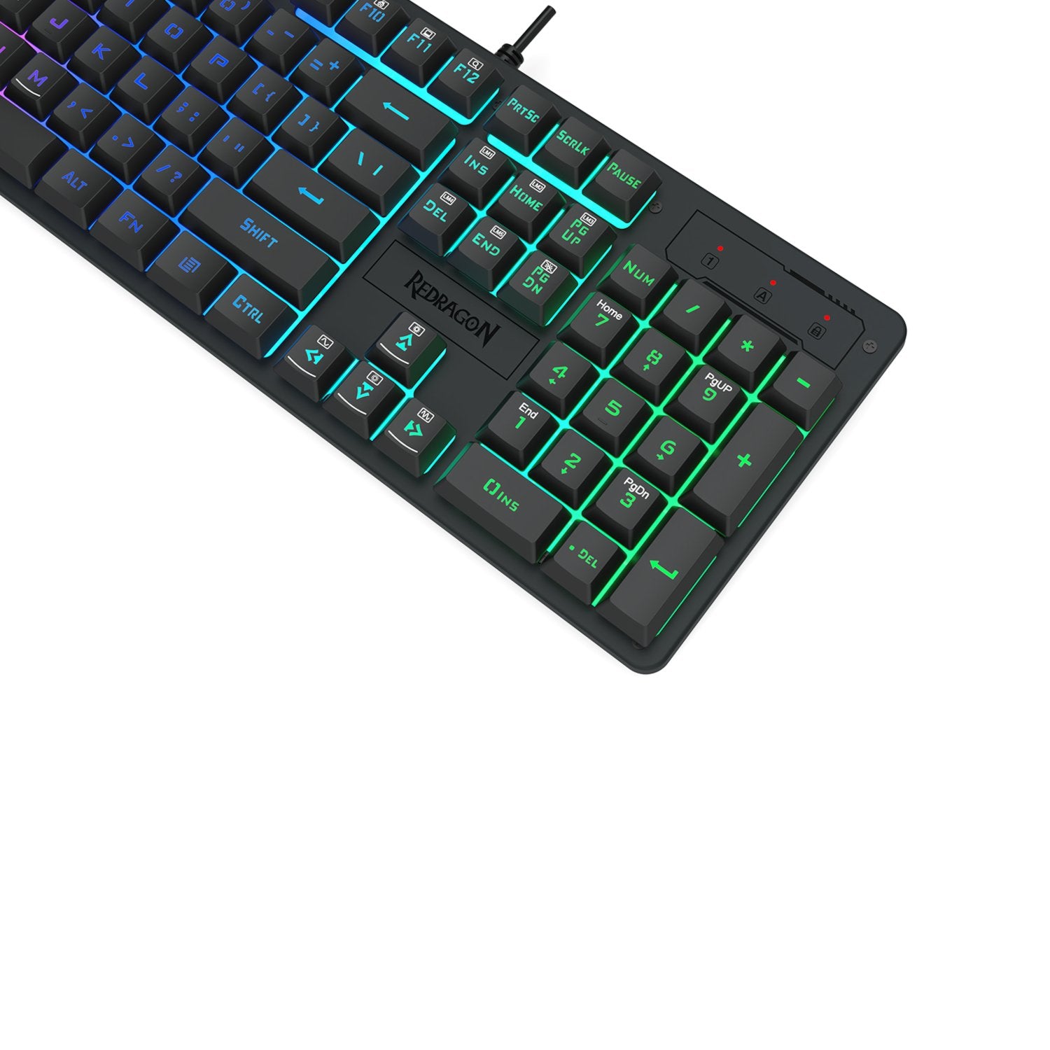 Redragon K521 Upgrade Rainbow LED 104-Key Membrane Gaming Keyboard-5