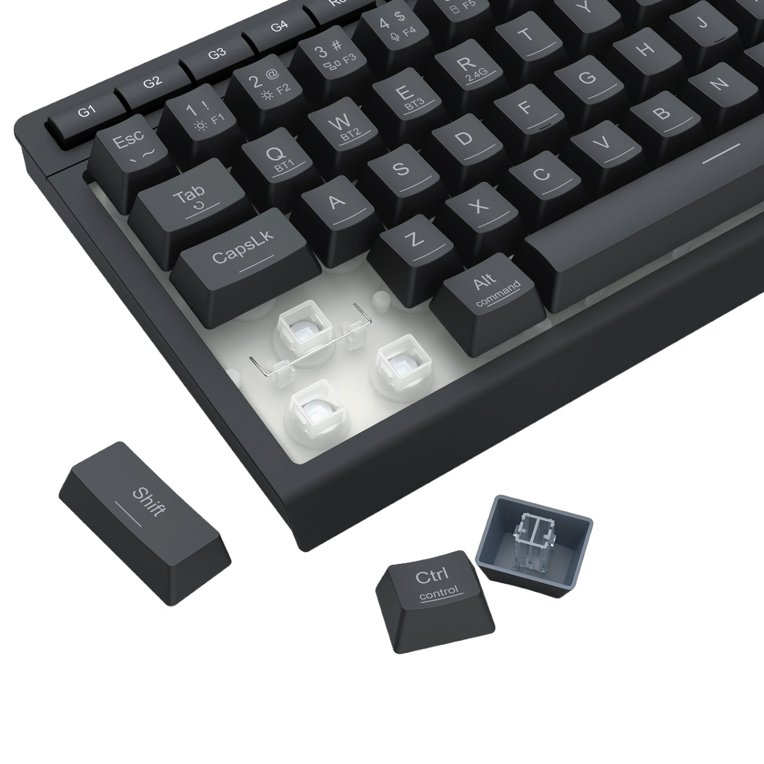 Redragon SHIVA K522 PRO RGB Wireless Gaming Keyboard- Black-8