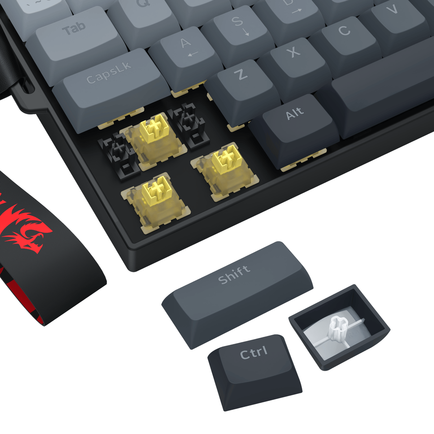 Redragon FIZZ Magnetic+ Wired 60% Gaming Keyboard-6