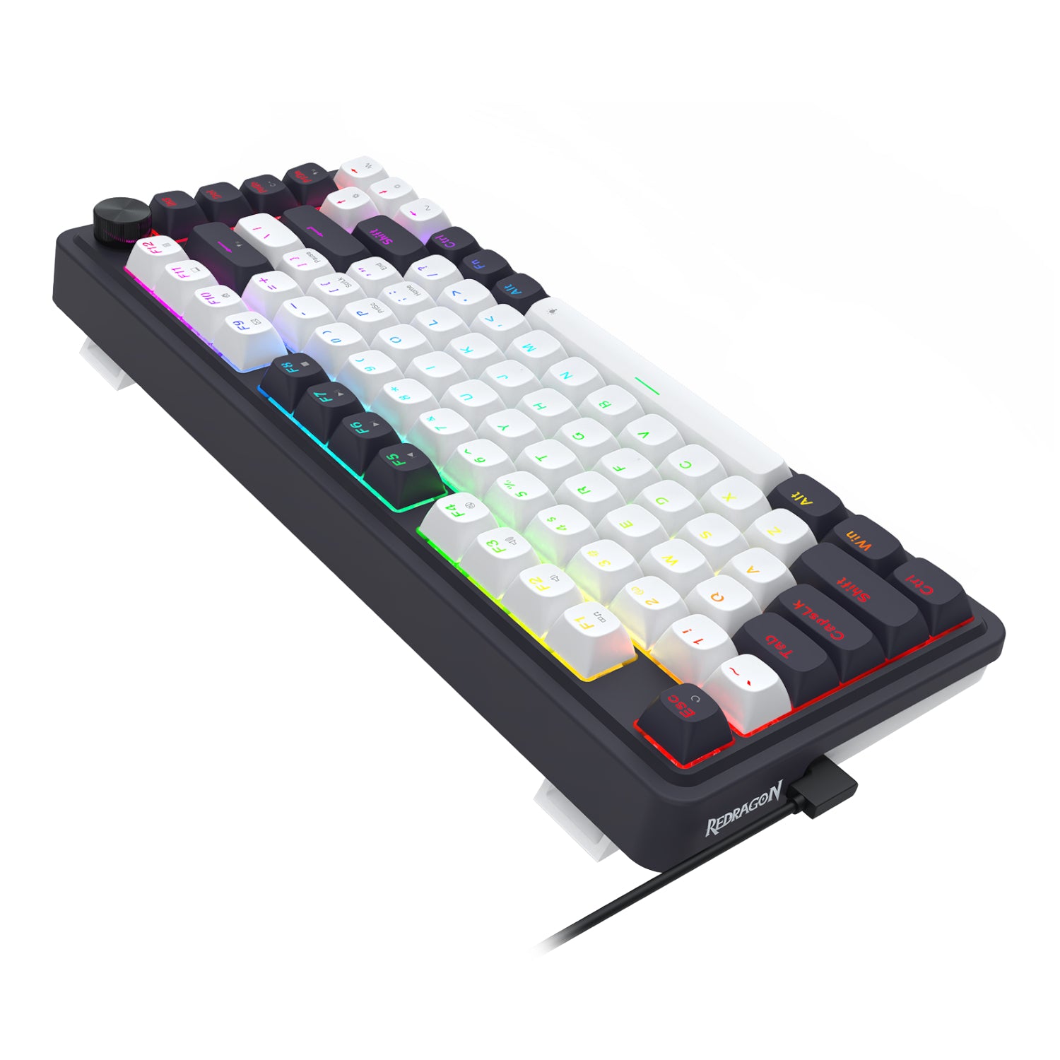 Redragon K673 UCAL 75% Magnetic Ultramag Switch Wired Keyboard - Black-4