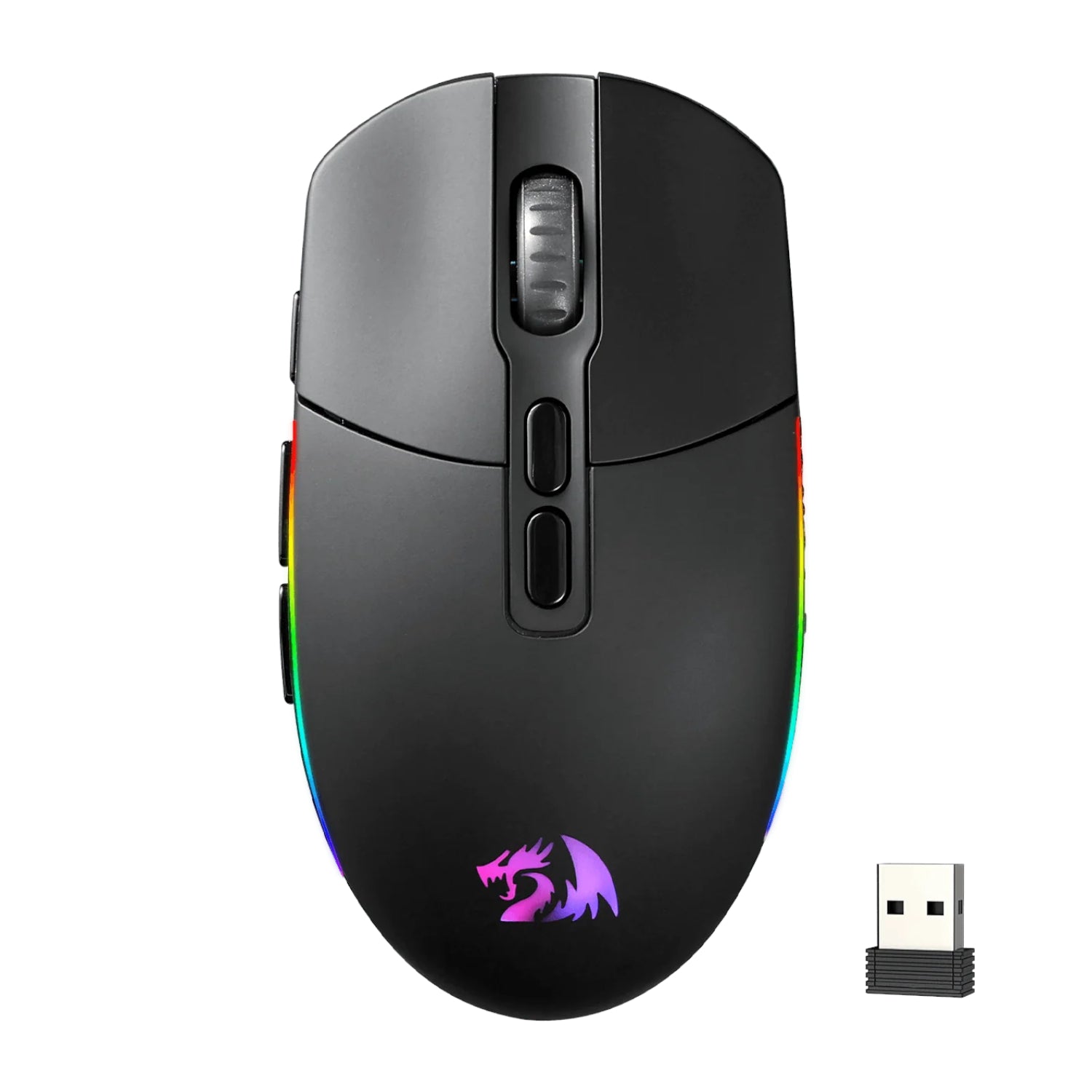 Redragon M719 Pro INVADER 10000DPI 2.4GHz Wireless Gaming Mouse - Black-0