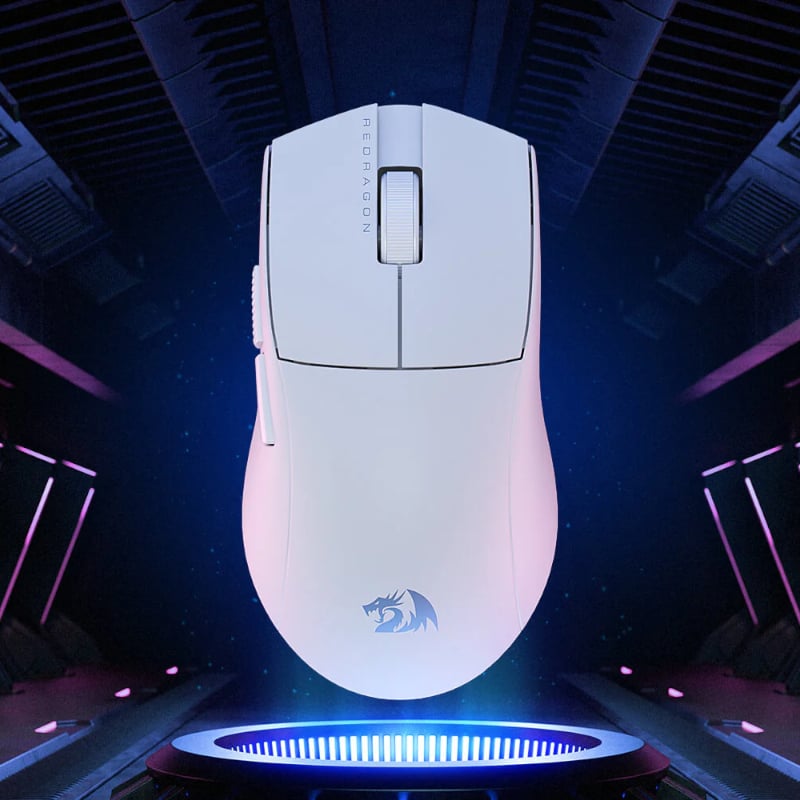 REDRAGON M916 PRO 1K 3-Mode Wireless Gaming Mouse - White-2