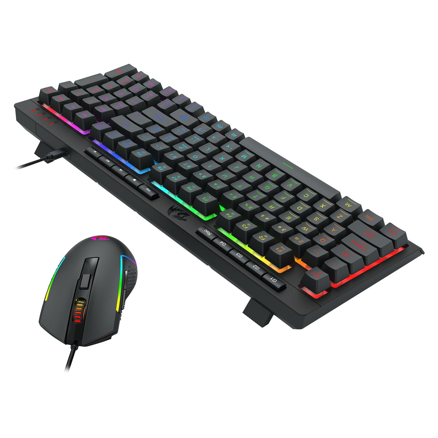 Redragon 4-in-1 Keyboard | Mouse | Mousepad | RGB Headset Gaming Combo-4