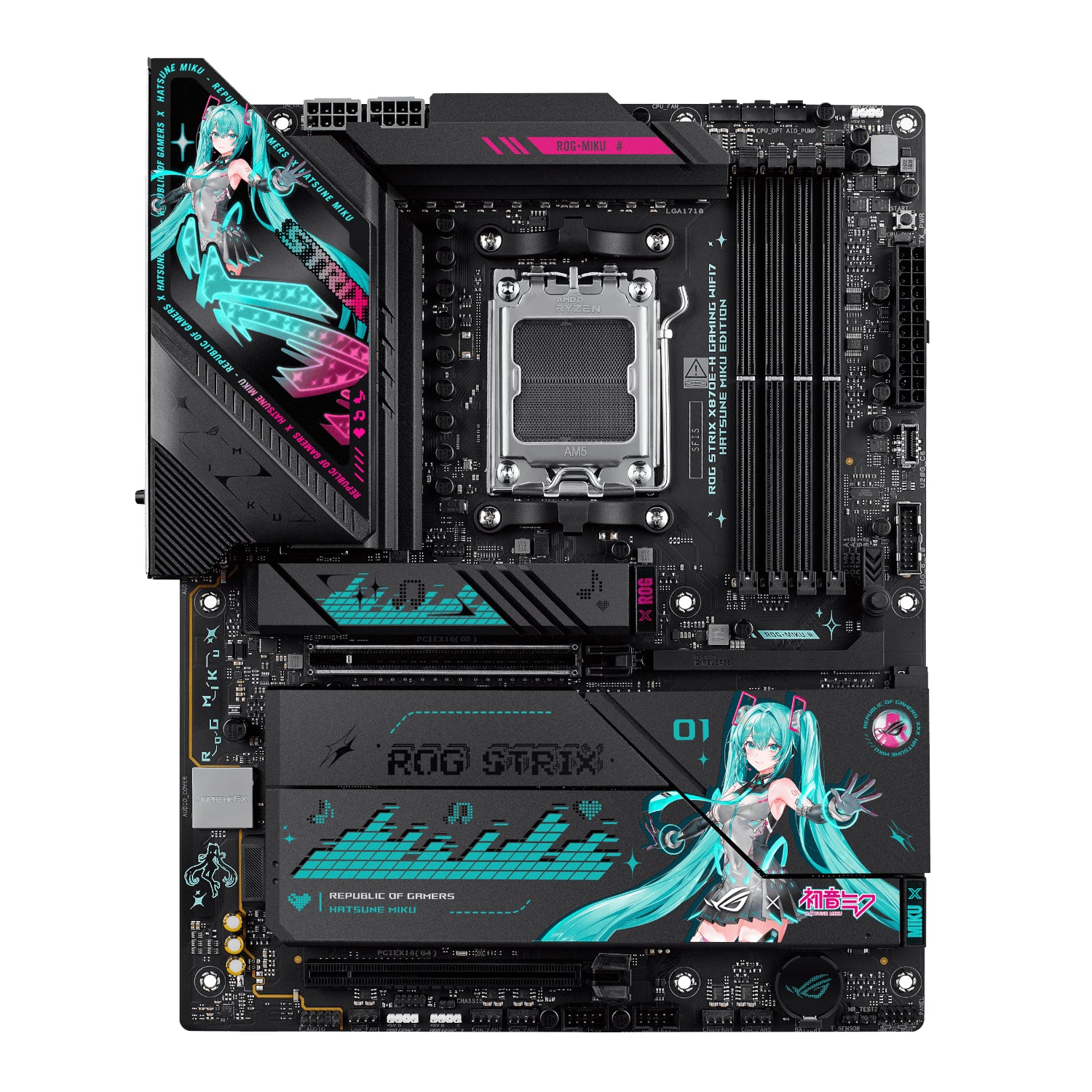 Asus ROG Strix X870E-H Gaming Wi-Fi 7 AM5 ATX Hatsune Miku Edition Motherboard-1