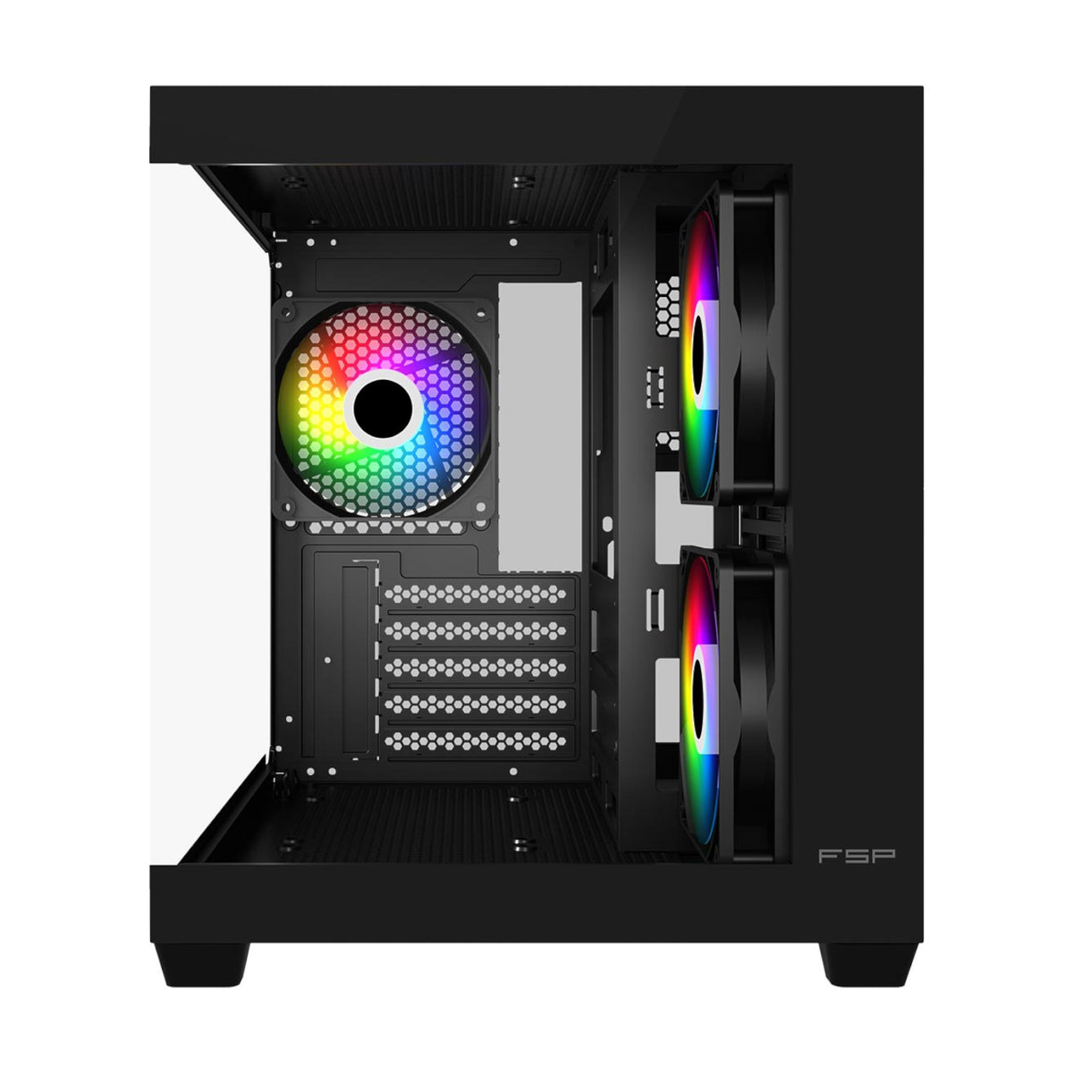FSP S140 M-ATX Mid Tower Gaming Chassis - Black-1