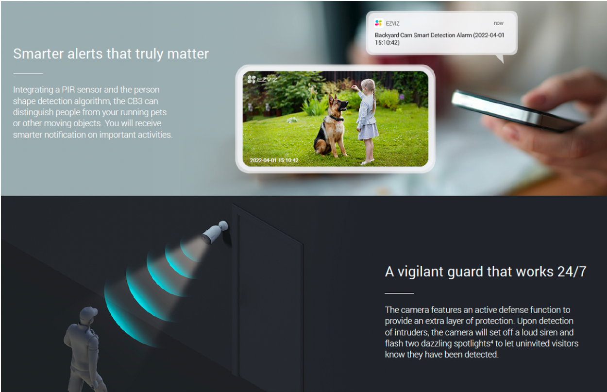 EZVIZ CB3 2K WiFi Battery Security Camera with Solar Panel Bundle Kit (UNBOXED DEAL) (Copy)