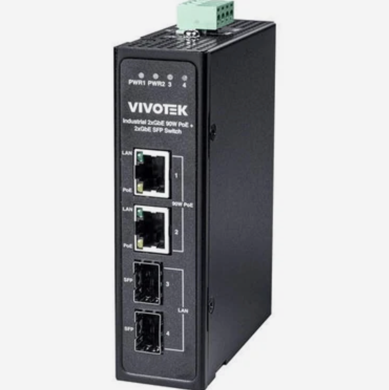 Industrial 2 x 90W bt PoE + 2 x SFP Switch