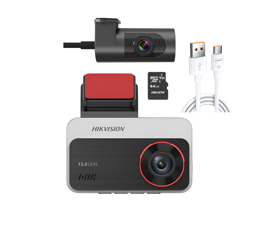 Hikvision C200S Dashcam, with 64GB Micro-SD (UNBOXED DEAL)
