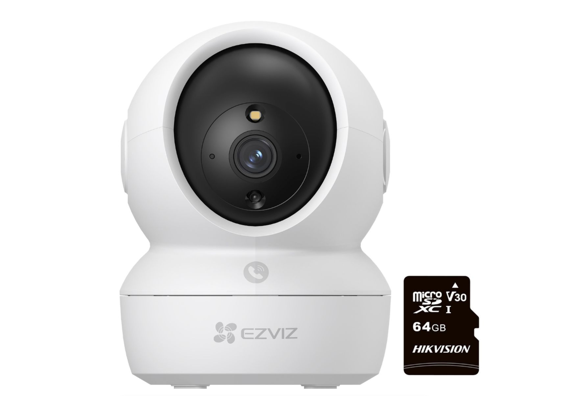 EZVIZ H6C PRO 2MP Colour Night Indoor Touch Call PT WiFi Camera & 64GB SD (UNBOXED DEAL)