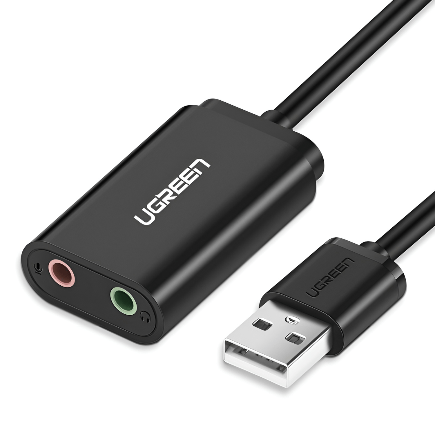 UGREEN USB to 3.5mm External Stereo Sound Adapter - Black-0