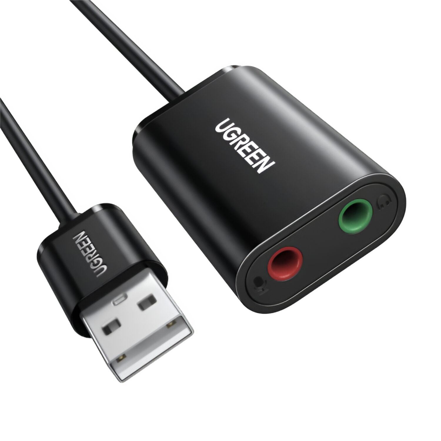 UGREEN USB to 3.5mm External Stereo Sound Adapter - Black-1