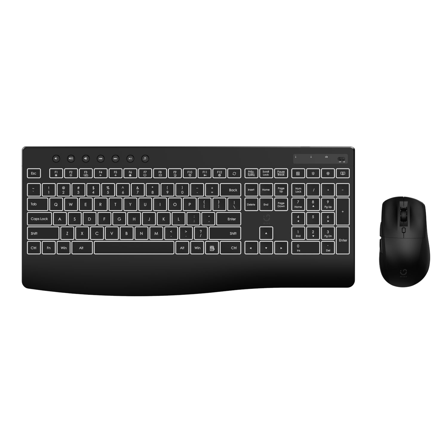 WINX DO Business Backlit Wired Keyboard and Mouse Combo-0