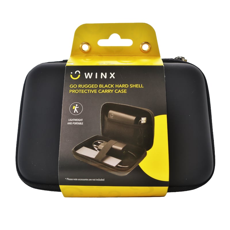 Winx Go Rugged Hardhsell Protective Carry Case - Black-0