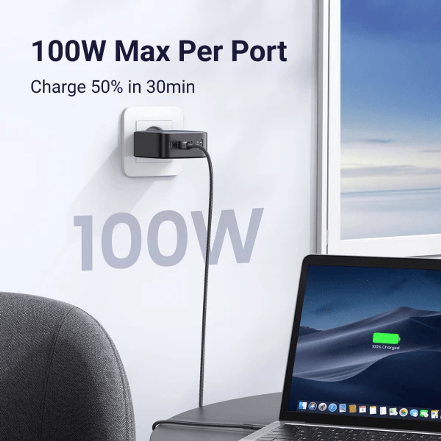 UGreen GaN X100 5-Port 100W Fast Charger-2