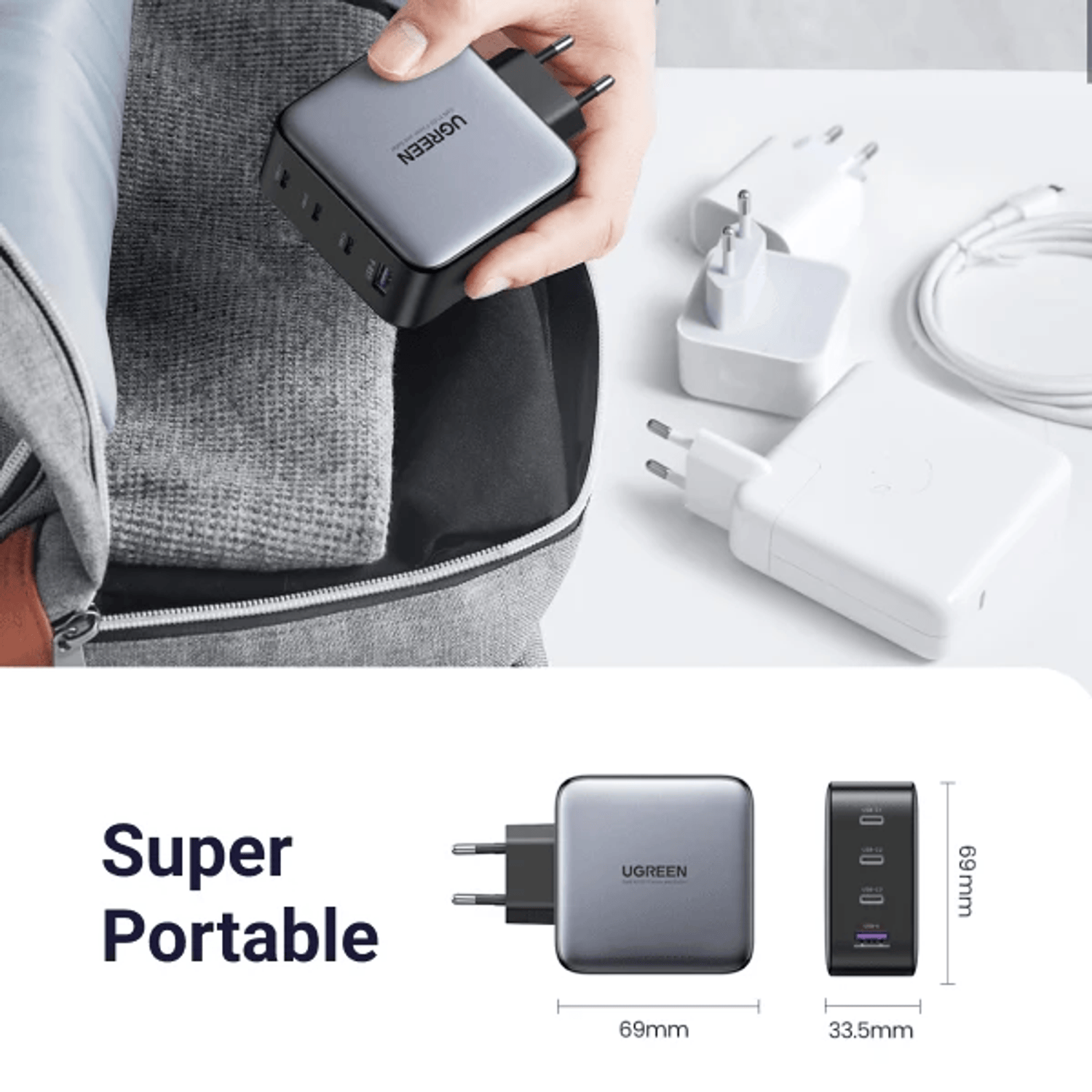 UGreen GaN X100 5-Port 100W Fast Charger-5