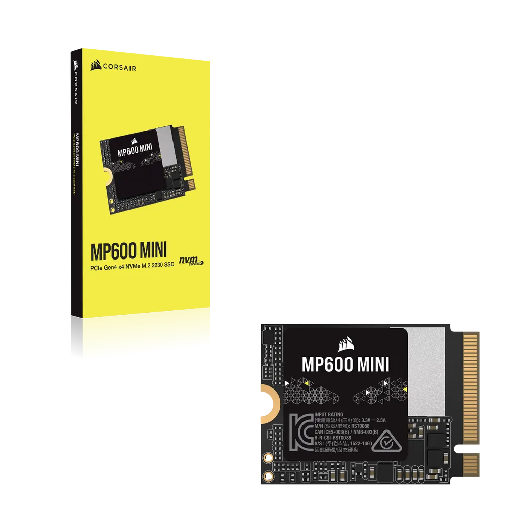 Corsair MP600 MINI 2TB M.2 NVMe PCIe Gen. 4 x4 SSD; Read Up To 5000MB/s; Write up to 3800MB/s