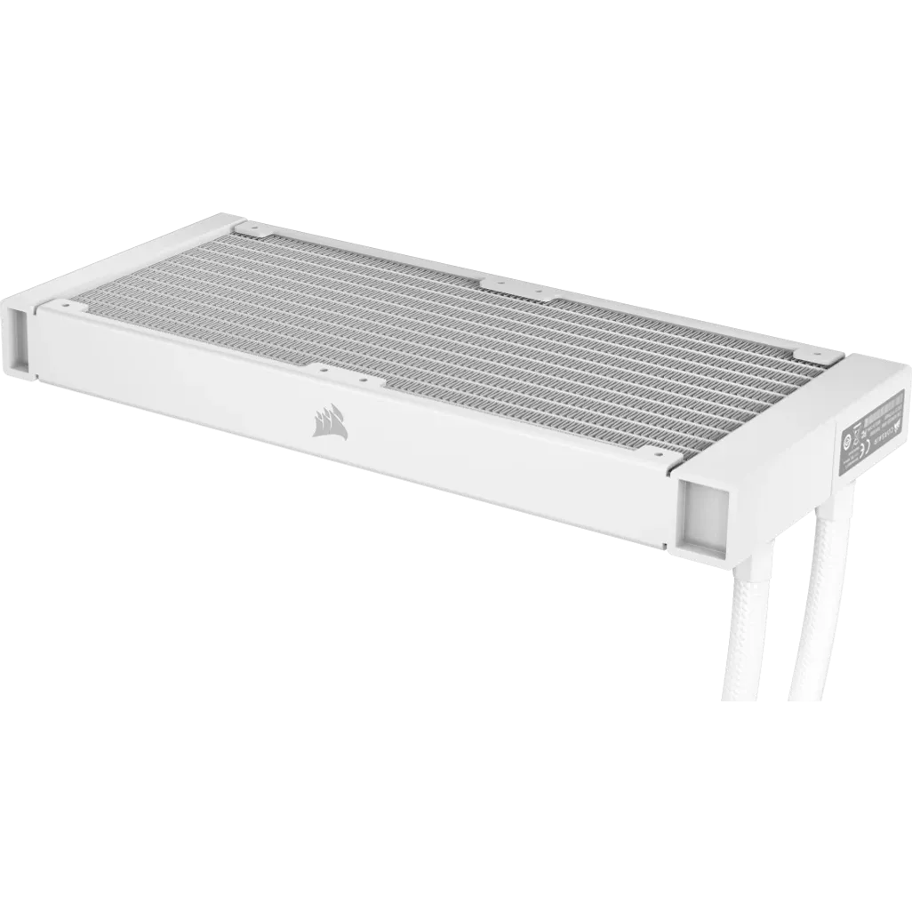 CORSAIR iCUE H100i ELITE RGB 240mm Liquid CPU Cooler - White.