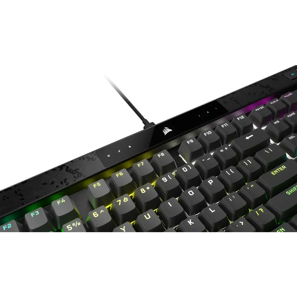 CORSAIR K70 MAX RGB Magnetic-Mechanical Gaming Keyboard; Adjustable CORSAIR MGX Switches; Steel Gray