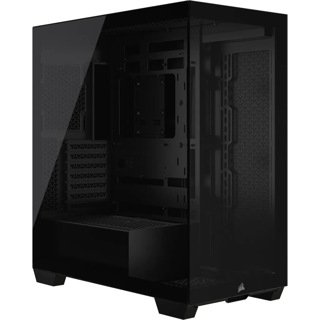 3500X Tempered Glass Mid-Tower PC Case; Black