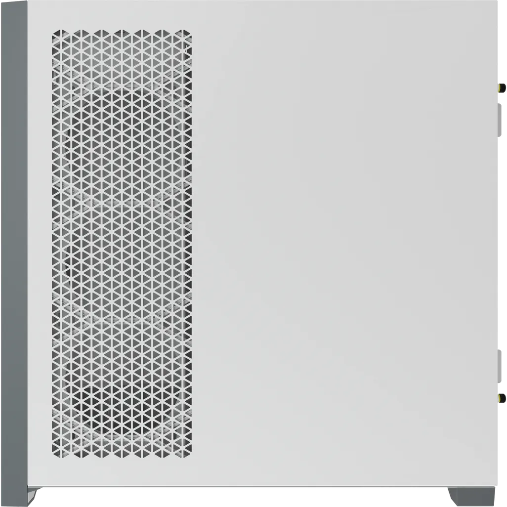 5000D Airflow Tempered Glass Mid-Tower; White - 4x3.5''; 2x2.5''; Up to 360mm Liquid Coolers - ATX Chassis