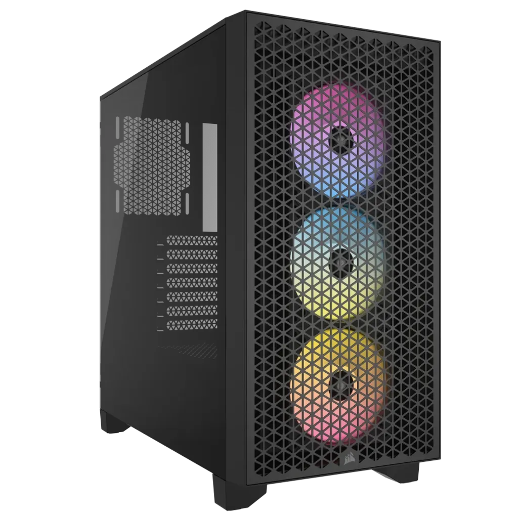 3000D RGB Tempered Glass Mid-Tower- Black